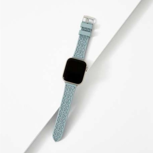 Coach Accessories - Coach Apple Watch Strap, Seafoam Blue, 38mm/40mm